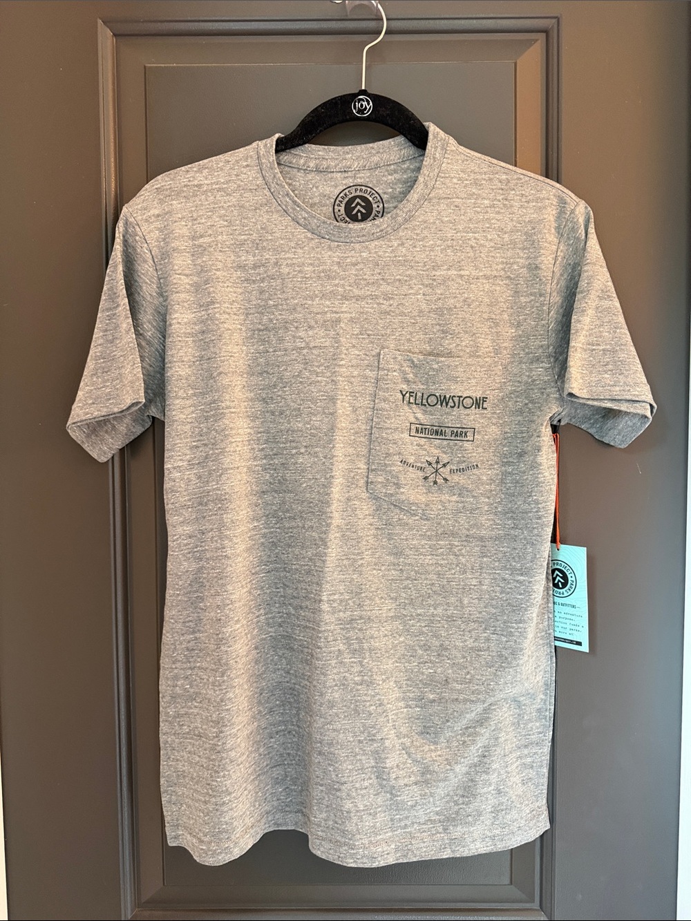 Parks Project Gray Yellowstone Pocket Tee Size S